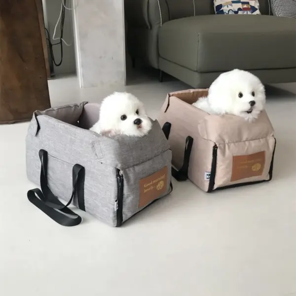 Tragbarer Haustier-Autositz, zentrale Sicherheit, für Reisen, Katzen, Hundebett, Transport, Hundeträger, Schutz, Hundetaschen, für mittelgroße/kleine Hunde und Katzen - Image 3