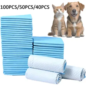 100/50/40/20PCS Saugfähige Hunde Windeln Einweg Welpen Training Pipi Pads Trocken Sauber Kissen Hund Liefert pañales para perros