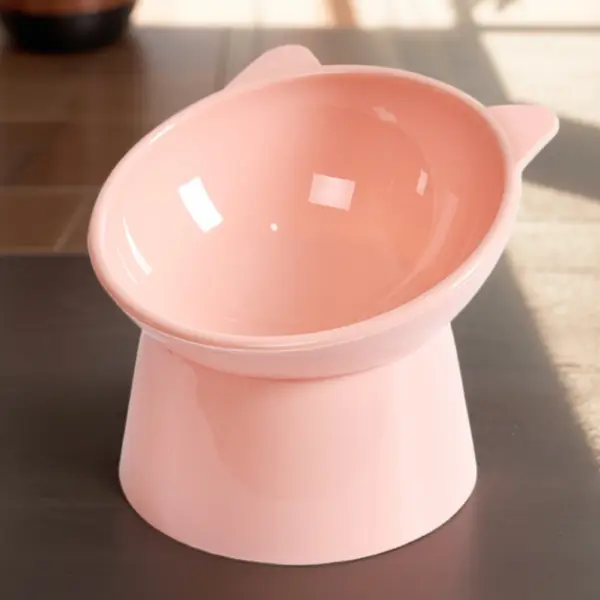 Haustier Katze Hunden apf hoher Fuß Hunden apf Hals schutz Katze Tiernahrung Wasserschale Anti-Umkippen binaural wasch bar Haustier Futters chale - Image 17