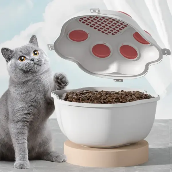 Große Hundefutter Lagerung Eimer Tiernahrung Lagerung Eimer Lebensmittel Dichtung Feuchtigkeit-beständig Katze Trockenfutter Eimer Lagerung Box Pet Snacks Eimer