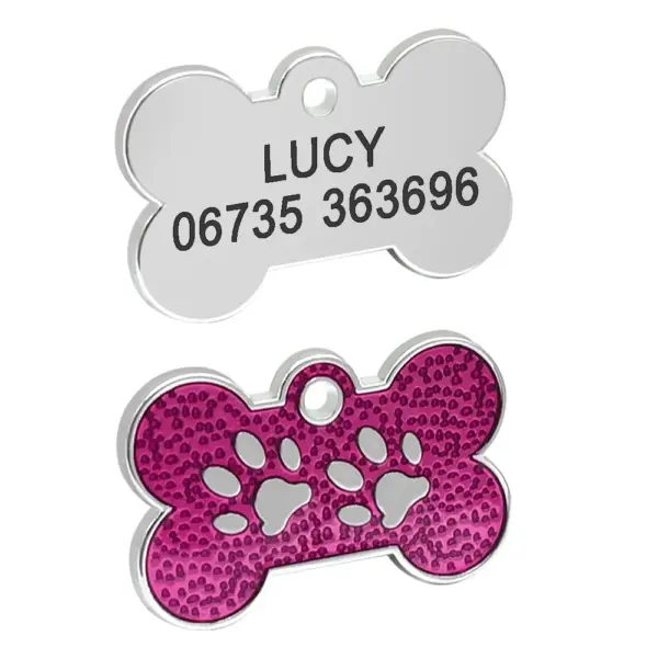 Personalisiertes Namensschild für Hunde und Katzen, glitzernde Strasssteine, Welpen, Kätzchen, Anti-Verlust-Haustierhalsband, Zubehör, kostenlose gravierte Haustierprodukte - Image 15