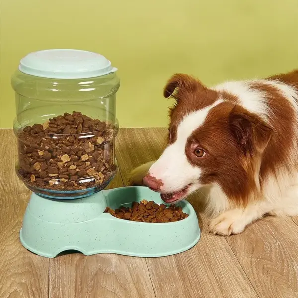 3,8 l große Kapazität Haustier Wassersp ender Hund automatische Fütterung kleine Hundefutter Schüssel Simulation Trink flasche Gerät Haustier liefert - Image 4