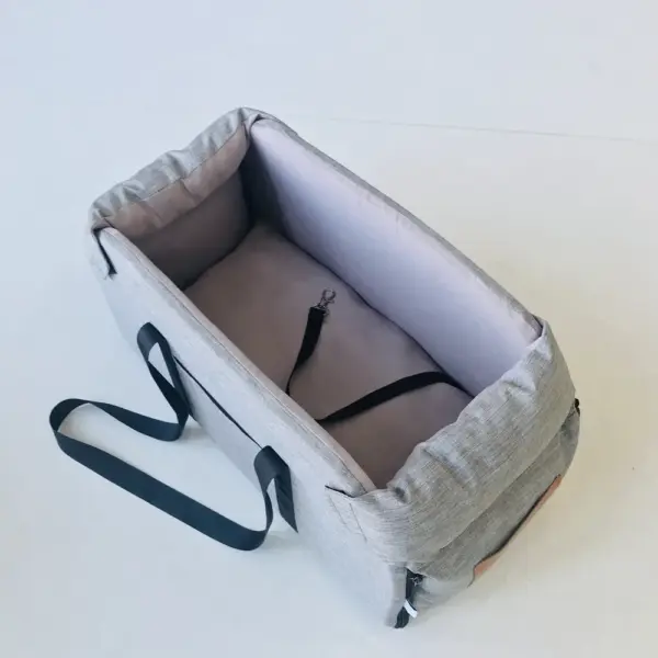 Tragbarer Haustier-Autositz, zentrale Sicherheit, für Reisen, Katzen, Hundebett, Transport, Hundeträger, Schutz, Hundetaschen, für mittelgroße/kleine Hunde und Katzen - Image 7