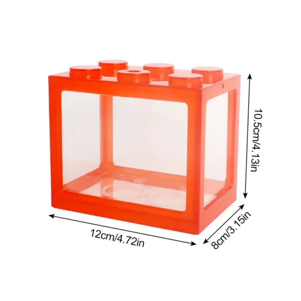 Aquarium Aquarium kreative mehrfarbige stapelbare Bausteine ökologisch für kleine Reptilien Haustier Box Landschaft Algen Dekoration - Image 20