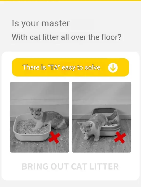 Doppelschichtige Katzenstreu-Matte, rutschfest, wasserdicht, Katzenmatte, Haustier, saubere Katzennatte, Katzentoilettenmatte, Haustier, saubere Katzentoilettenmatte - Image 13