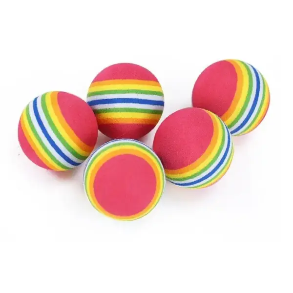 Interaktive Katzenspielzeugbälle für Hauskatzen, bestes Kätzchen-Lieblingsgeschenk, weicher Schaumstoffball, Verfolgungsjagd, ruhiges Spielen von Katzen, Haustierzubehör - Image 5