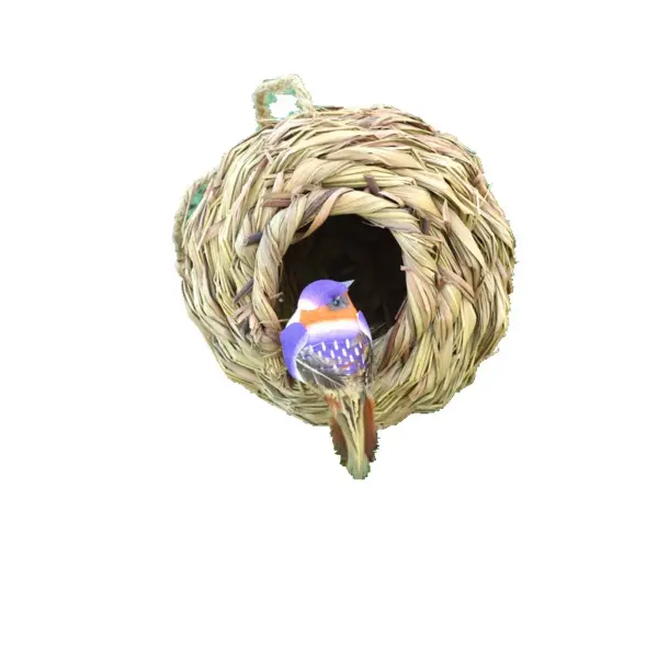 1pc Natürliche Handgemachte Stroh Vogel Nest Taube Haus Papagei Nest Warme Haustier Schlafzimmer Hof Kleine Tier Vogel Käfige - Image 30