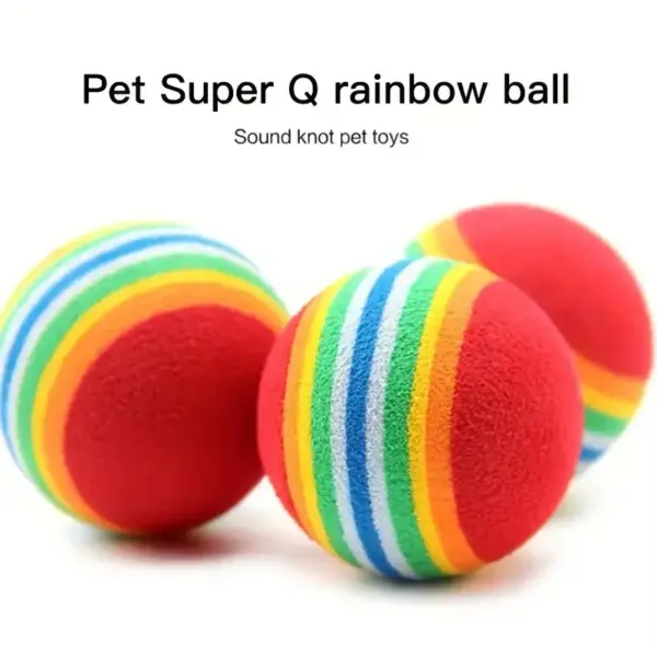 Interaktive Katzenspielzeugbälle für Hauskatzen, bestes Kätzchen-Lieblingsgeschenk, weicher Schaumstoffball, Verfolgungsjagd, ruhiges Spielen von Katzen, Haustierzubehör - Image 2