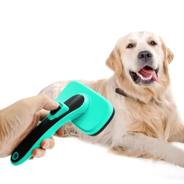 Hunde- und Katzenbürste, Hundebürste zum Ausfallen, Katzen- und Hundepflege, selbstreinigende Zupfbürste für Haustiere, Haustierbürste - Image 8