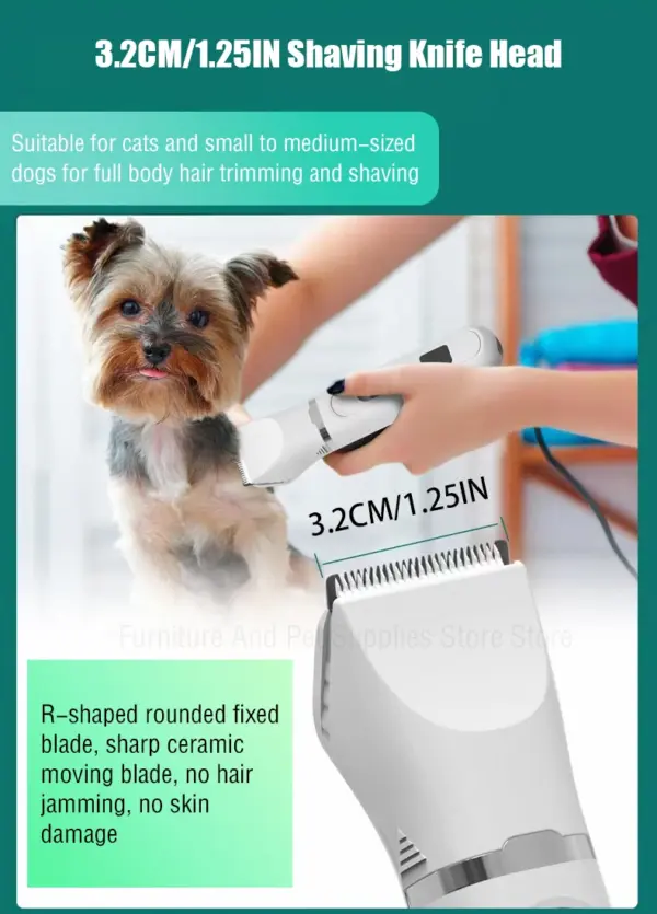 Hund Haar Clippers Pflege Elektrische Pet Clipper Professionelle Stille Haar Cutter USB Aufladbare Hundesalon Clipper - Image 12