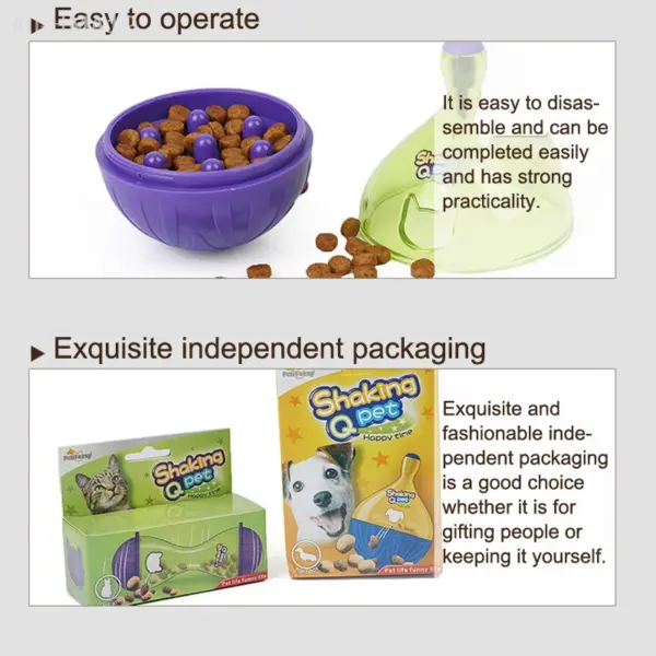Pet Tumbler Leckage Ball Haustier Spielzeug Katze Hund Puzzle Spielzeug Haustier Automatische Undichte Lebensmittel Behälter Hund Spielzeug Haustier Undichte Lebensmittel Ball Haustier Liefert - Image 21