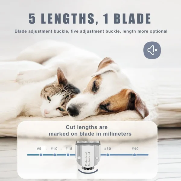 Dog Pet Grooming Trimmer 5in1 Adjust Blade For Wahl professional Animal Clippers Arcos，Bravura，Chromado，Creativa，Figura，Motion - Image 2
