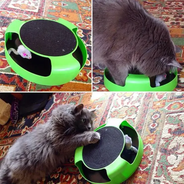 Katze Spielzeug Plattenspieler Roller Maus Spielzeug Interaktive Intelligenz Training Track Lustige Spiele Katze Scratcher Spielzeug Haustier Spielzeug Zubehör - Image 13
