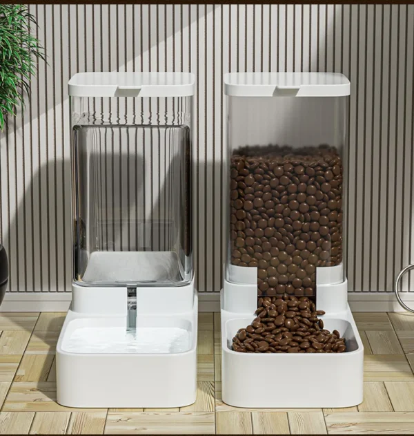Automatischer Futterspender und Wasserspender für Katzen mit Schwerkraft-Aufbewahrungsbehälter für Katzen und Hunde - Image 27