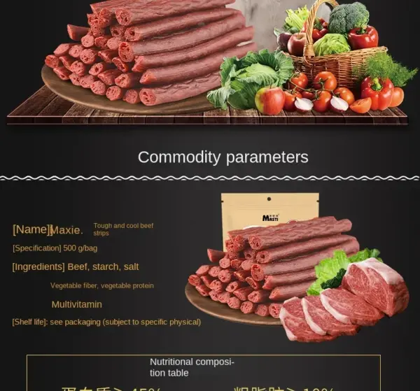 500g Haustier Snacks Hund Snacks duftende weiche Rindfleisch streifen ausgewogene Ernährung Zähne knirschen und Reinigung Hunde training Belohnung Snacks - Image 8