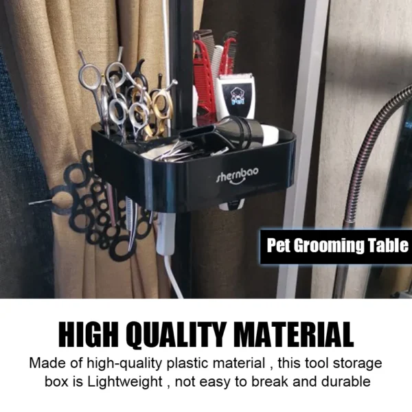 Pet Grooming Tools Groomer Tool On the bracket Dog Cat Supplies Table Scissors Dog Comb Boxes Plastic Storage Box - Image 6