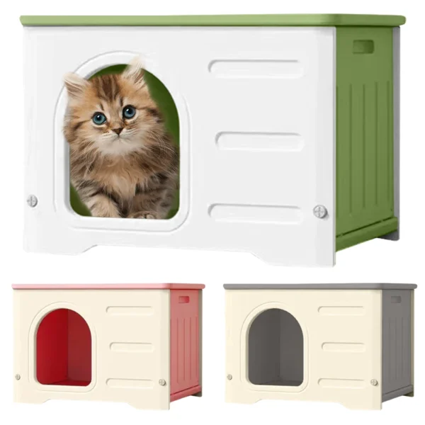 Cat Dog Nest Windproof Rainproof Cozy House for Small Pets Four Seasons Universal Shelter Stray Waterproof Pet Shelter - Image 2