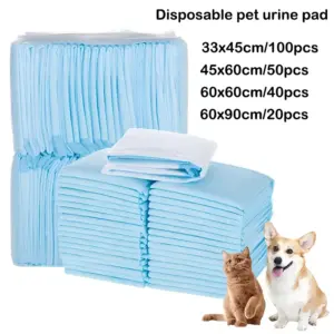 100/50/40/20PCS Welpen Training Pee Pads Saugfähigen Hunde Windeln Einweg Quick Dry Oberfläche Matte sauber Kissen Hund Liefert