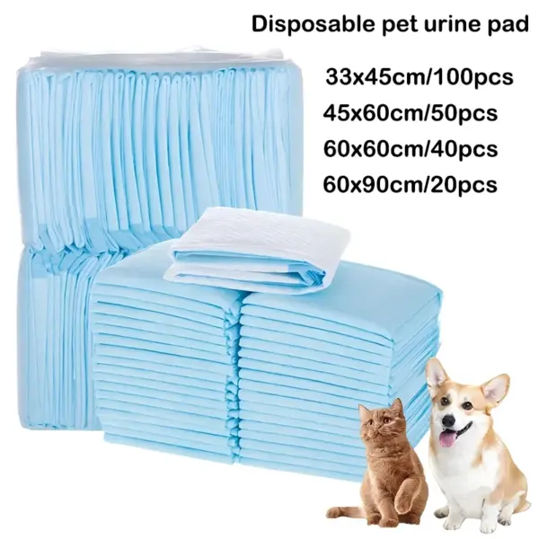 100/50/40/20PCS Welpen Training Pee Pads Saugfähigen Hunde Windeln Einweg Quick Dry Oberfläche Matte sauber Kissen Hund Liefert