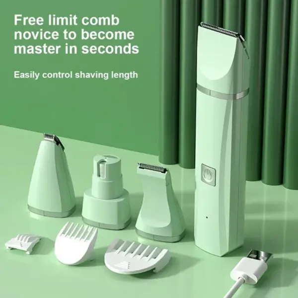 4-in-1 multifunktionale elektrische Hundeknipser für die Pflege Akku-Hunderasierer Clippers Trimmer Geräuscharme Hundesalonwerkzeuge - Image 2