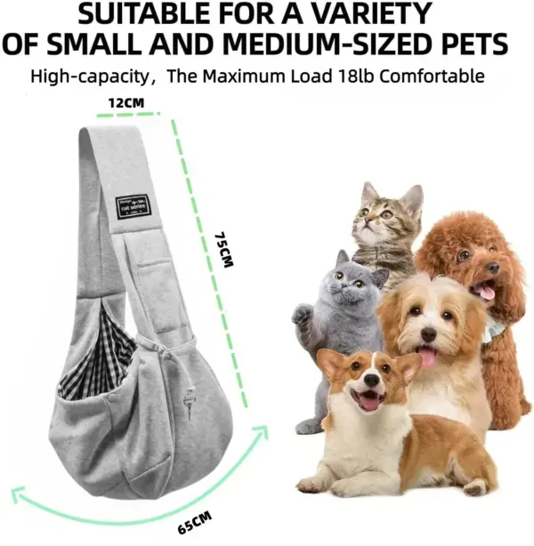 Hunde Zubehör Outdoor Katze und Hund Umhängetasche Transport Haustier Rucksack Träger Haustiere Taschen Katzen Dinge Tragekorb Für Zuhause - Image 2