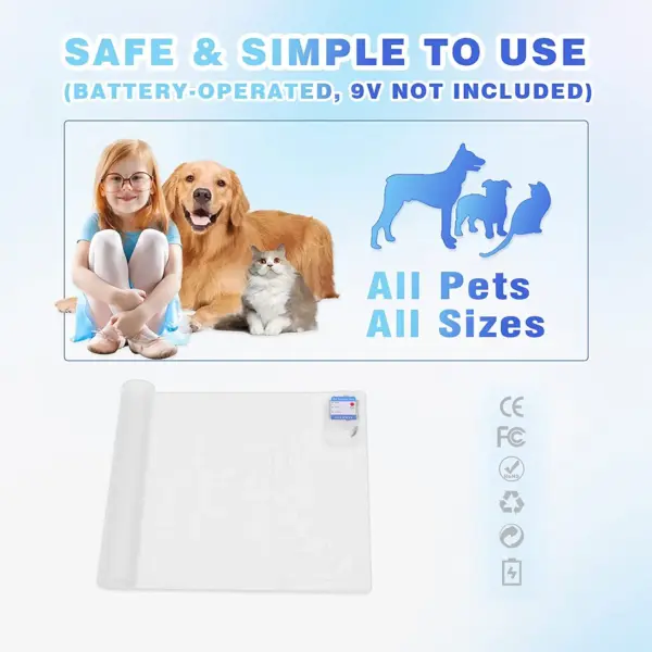 Pet Schock Matte Innen Safe Shock Training Pads für Hunde und Katzen Elektrische Abweisend Matte Hält Haustiere Off Sofa Zähler pet Liefert - Image 5