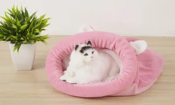 Haustier Hundehütte Katzenhütte Vier Jahreszeiten Teddy Hundehütte Katze Hundematte Baumwolle Cattery Vier Jahreszeiten Hundeschlafsack Doppelplüsch - Image 15
