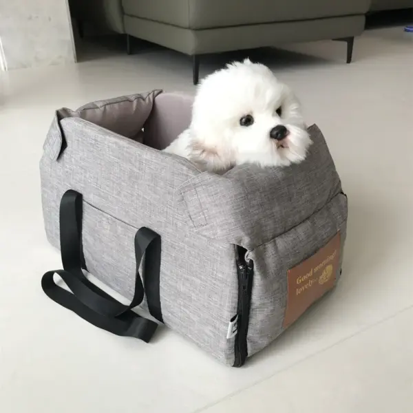 Tragbarer Haustier-Autositz, zentrale Sicherheit, für Reisen, Katzen, Hundebett, Transport, Hundeträger, Schutz, Hundetaschen, für mittelgroße/kleine Hunde und Katzen - Image 2