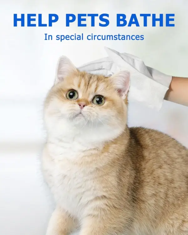 Reinigungs tücher Handschuhe für Hund und Katze, Haustier Bade tücher reinigen & desodor ieren, Hunde tücher für Körper pfoten Hintern tägliche Pflege, Katzen bräutigam - Image 3