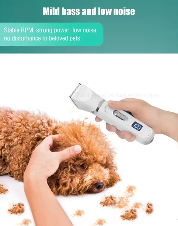 Hund Haar Clippers Pflege Elektrische Pet Clipper Professionelle Stille Haar Cutter USB Aufladbare Hundesalon Clipper - Image 21