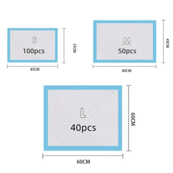 100/50/40/20PCS Saugfähige Hunde Windeln Einweg Welpen Training Pipi Pads Trocken Sauber Kissen Hund Liefert pañales para perros - Image 2