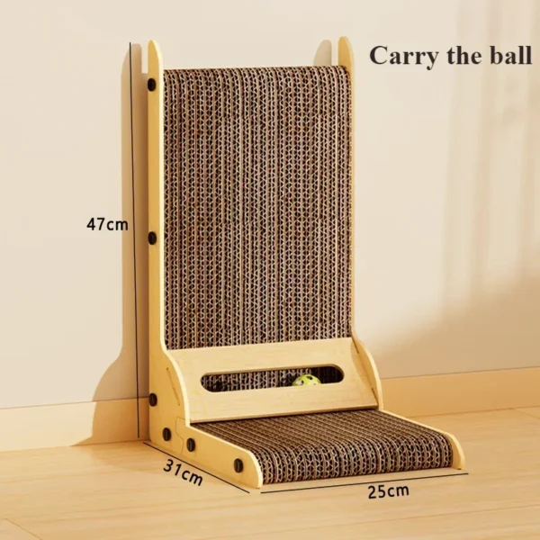 Cat Scratching Board Cat Toys  Wooden  Wear-resistant  and Scratch-resistant Post Cat Furniture Training Grinding Claw Toys Sofa - Image 7