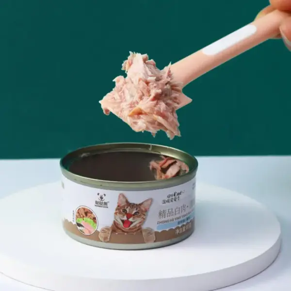 Haustier Dosen löffel langer Griff Silikon Haustier Geschirr Katzenfutter Spatel Haustier Nass futter Katzenfutter Spatel Katze liefert - Image 3