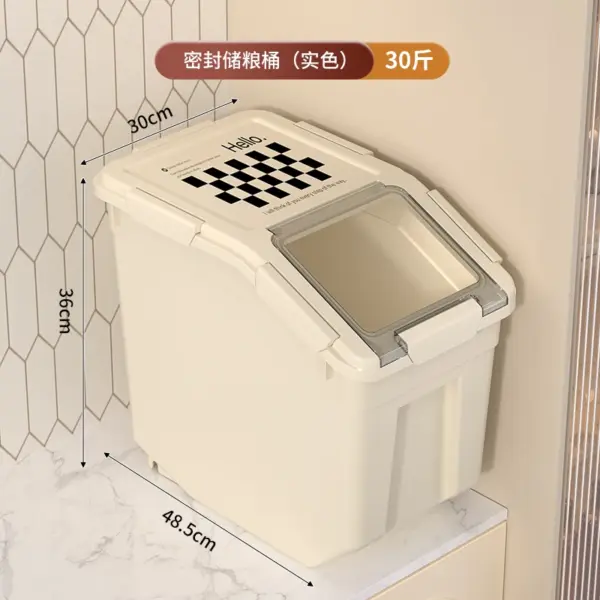 Katzenfutter-Aufbewahrung, 10 kg, Hundefutter, versiegelt, feuchtigkeitsbeständig, Tierfutter, Katzen-Reisglas, Haushalts-Aufbewahrungsbox - Image 15