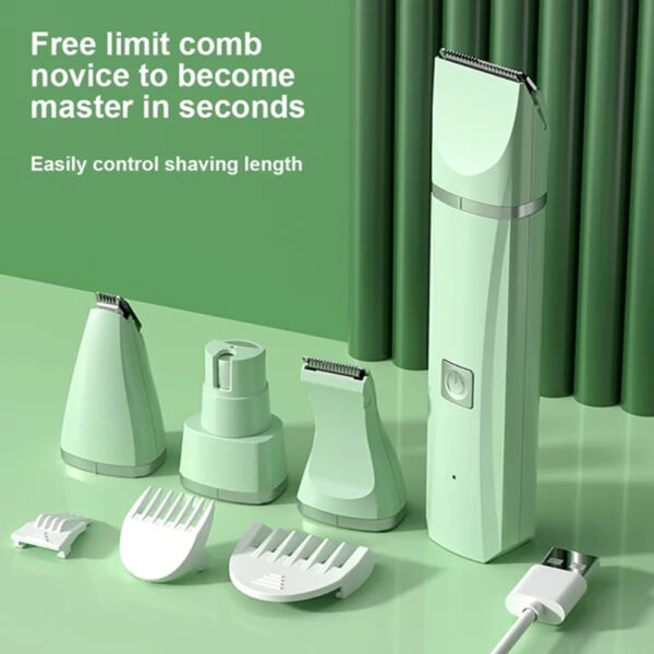 4-in-1 multifunktionale elektrische Hundeknipser für die Pflege Akku-Hunderasierer Clippers Trimmer Geräuscharme Hundesalonwerkzeuge - Image 9