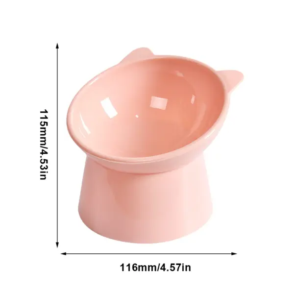 Haustier Katze Hunden apf hoher Fuß Hunden apf Hals schutz Katze Tiernahrung Wasserschale Anti-Umkippen binaural wasch bar Haustier Futters chale - Image 8