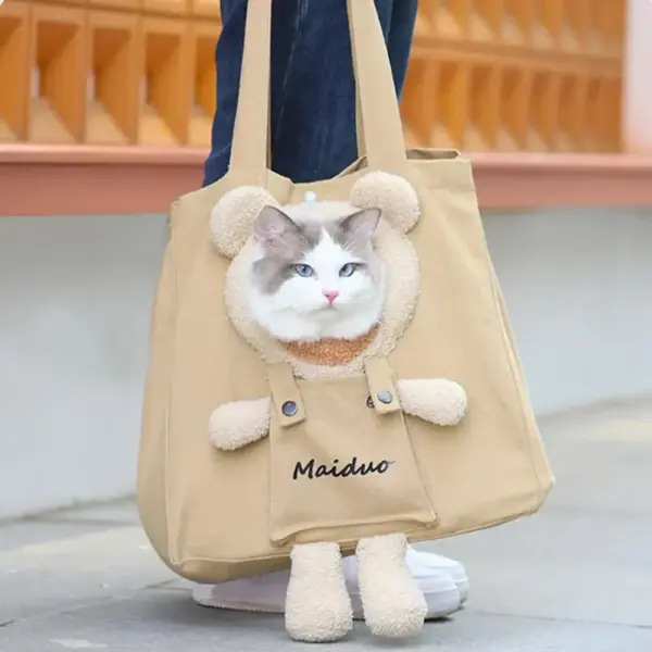 Pet Carriers Canvas Bag Tragbare Tragetasche Atmungsaktive Tasche Katze Hund Tragetaschen Ausgehende Reise Haustiere Handtasche Transport Umhängetasche - Image 8