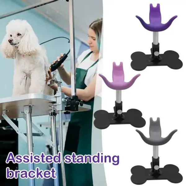 Hundepflegehocker, zusätzliche Stehstütze, ABS + Silikon, weich, sicher und harmlos, höhenverstellbar, geeignet für kleine Hunde - Image 2