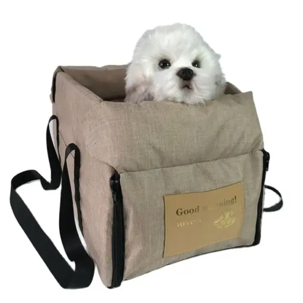 Tragbarer Auto-Sicherheits-Haustiersitz für mittelgroße/kleine Hunde, Katzenreisen, zentrale Steuerung, Katzen-Hundebett, Transport, Hundeträger, Schutz, Hundetaschen - Image 12