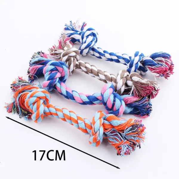 Haustier-Hundespielzeug für große und kleine Hunde, interaktives Baumwollseil, Mini-Hundespielzeug, Ball für Hunde, Zubehör, Zahnbürste, Kauspielzeug für Welpen - Image 12