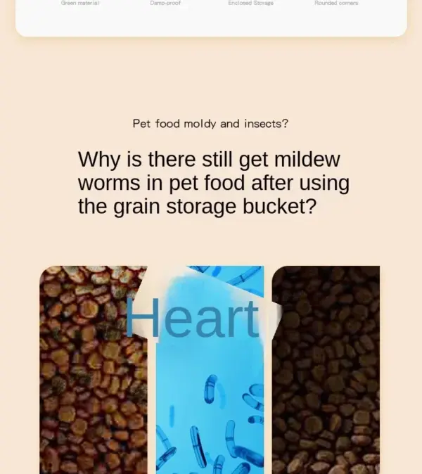 Große Hundefutter Lagerung Eimer Tiernahrung Lagerung Eimer Lebensmittel Dichtung Feuchtigkeit-beständig Katze Trockenfutter Eimer Lagerung Box Pet Snacks Eimer - Image 13