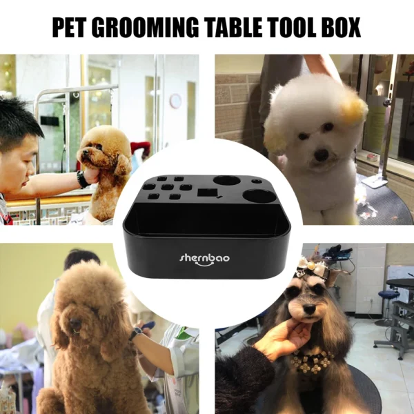 Pet Grooming Tools Groomer Tool On the bracket Dog Cat Supplies Table Scissors Dog Comb Boxes Plastic Storage Box - Image 3