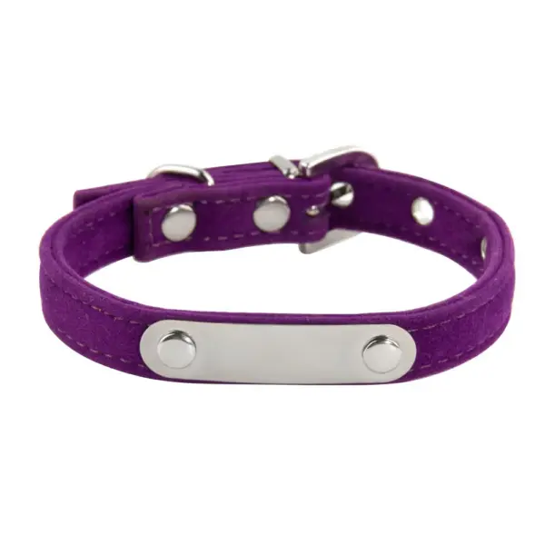 Personalisiertes Katzenhalsband aus weichem Samt, Welpen-Halskettenhalsbänder für Katzen, kleiner Hund, Kätzchen-Zubehör, individueller ID-Name, kostenlose Gravur - Image 22