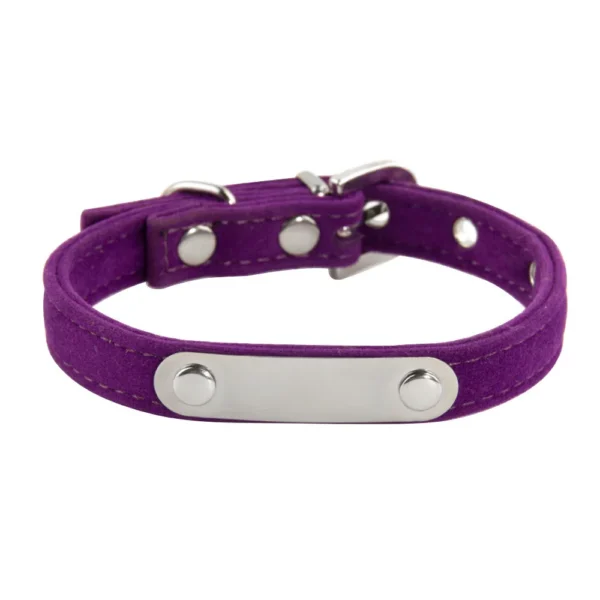 Personalisiertes Katzenhalsband aus weichem Samt, Welpen-Halskettenhalsbänder für Katzen, kleiner Hund, Kätzchen-Zubehör, individueller ID-Name, kostenlose Gravur - Image 22