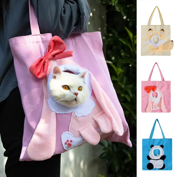 Träger für Katzen träger Haustiere Handtasche Haustier träger Katzen rucksack mit Welpen tasche Reisetasche Großraum transporter für Katzen - Image 4