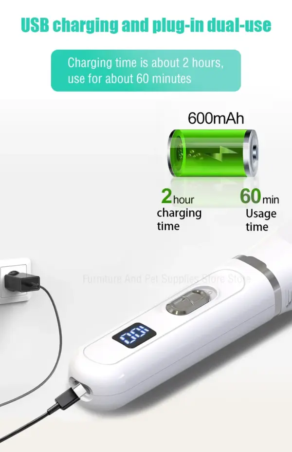 Hund Haar Clippers Pflege Elektrische Pet Clipper Professionelle Stille Haar Cutter USB Aufladbare Hundesalon Clipper - Image 19
