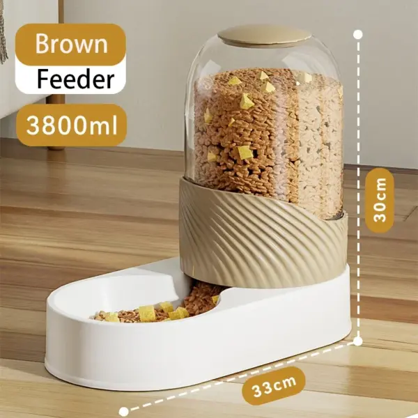 Pet Automatische Feeder Katze Wasser Dispenser Hund Automatische Feeder Katze Hund Wasser Dispenser Pet Bowl Kombination Pet Liefert 2/3,8 L - Image 10