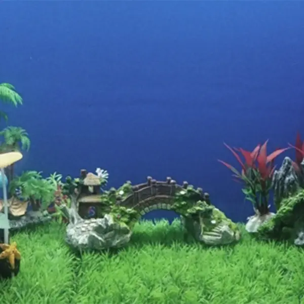 Aquarium Künstliche Brücke Harz Landschaft Dekoration Brücke Aquarium Ausrüstung Zubehör Ornament Höhle Aquatische Haustier Fisch - Image 3
