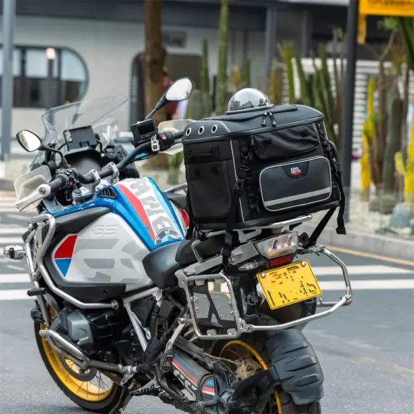 Motorrad Haustier Tasche Haustier Hund Träger mit Beifahrersitz Gepäckträger Für Yamaha MT07 MT09 R1 Für Touring Street Glide Road King - Image 24