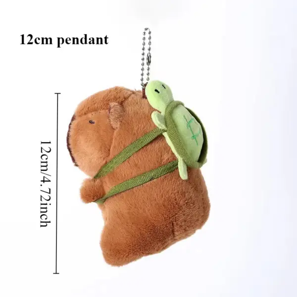 Capybara Plüschtier Anhänger Capybara Plüschtier Schlüsselanhänger Kawaii Tasche Schlüsselanhänger Niedlicher Hund Katze Puppen Autodekoration Weihnachtsgeschenk - Image 12